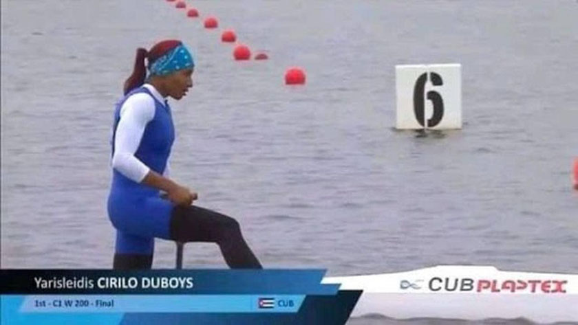 Canoísta Cirilo, principal atracción de Cuba hoy en Szeged