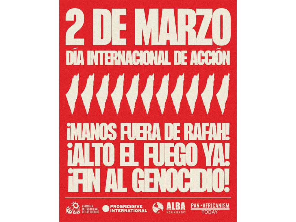 Marcha en apoyo a Palestina