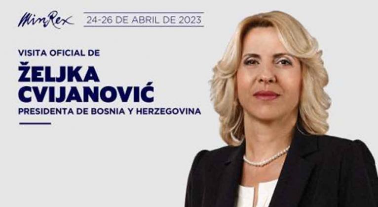 Llegará a Cuba presidenta de Bosnia y Herzegovina