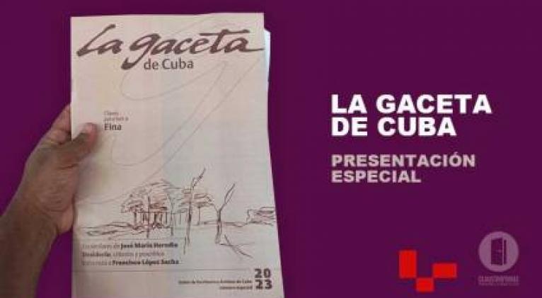 Presentan nuevo número de la Gaceta de Cuba
