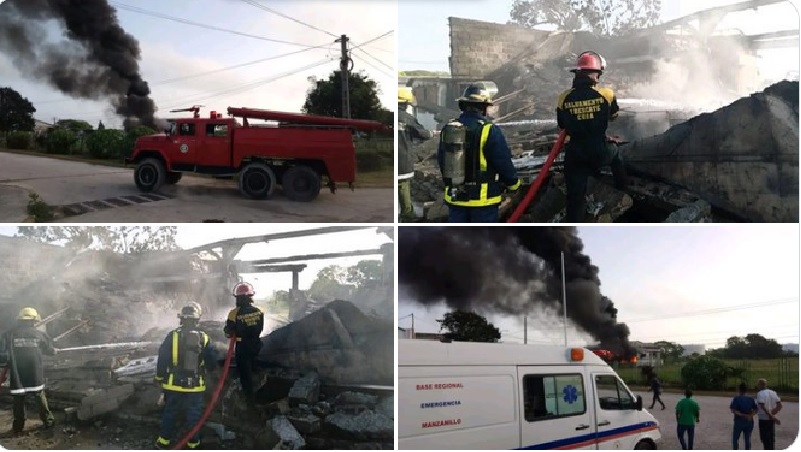 incendio en astillero de provincia en Cuba