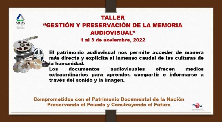 Taller nacional sobre preservación de la memoria audiovisual