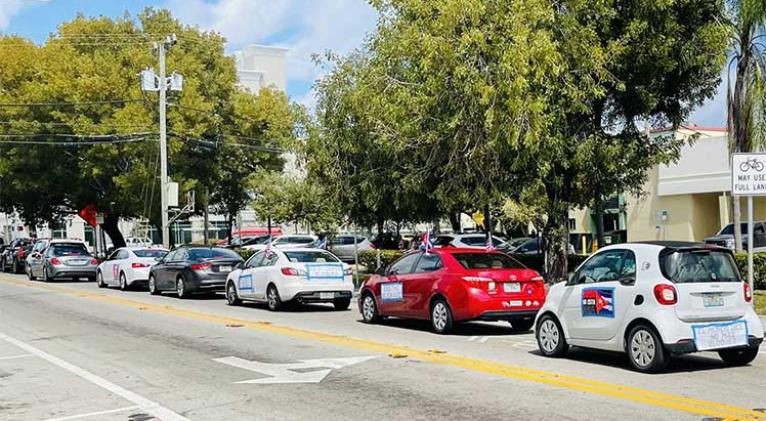 Caravana contra el bloqueo