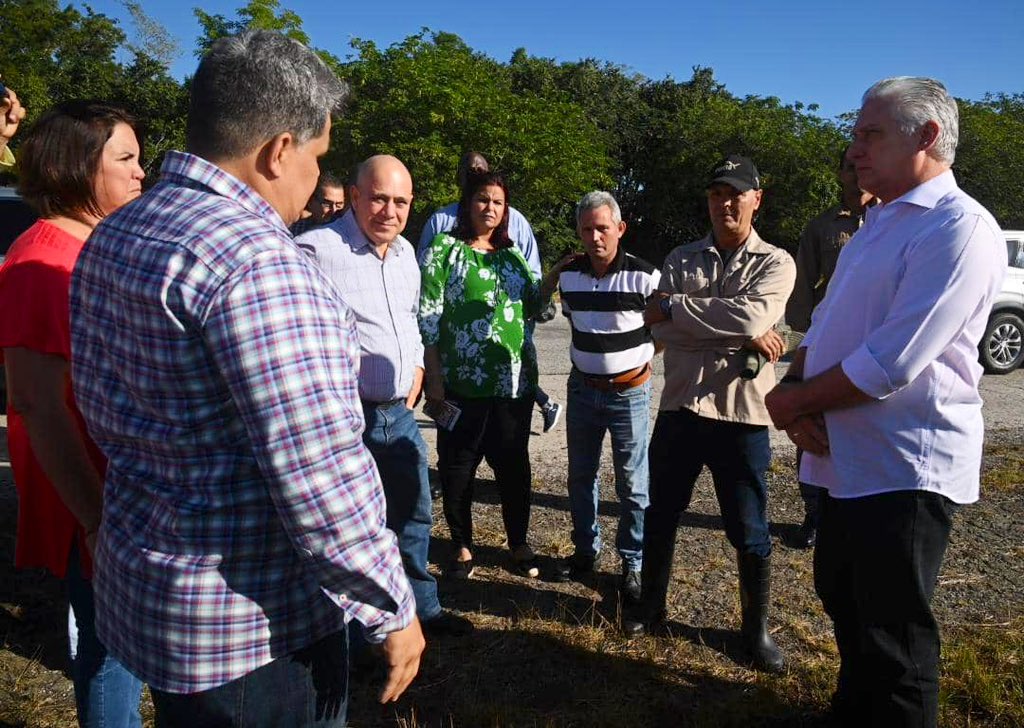  Miguel Díaz-Canel Bermúdez visita el municipio cienfueguero de Lajas